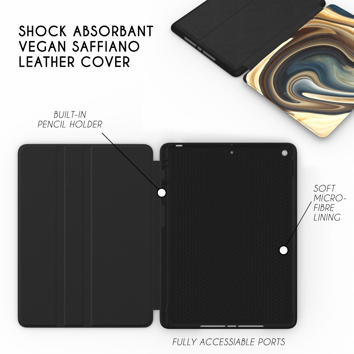 GOLDEN RENAISSANCE IPAD CASE