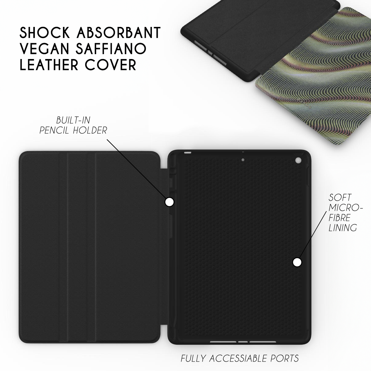 FADED DENIM IPAD CASE