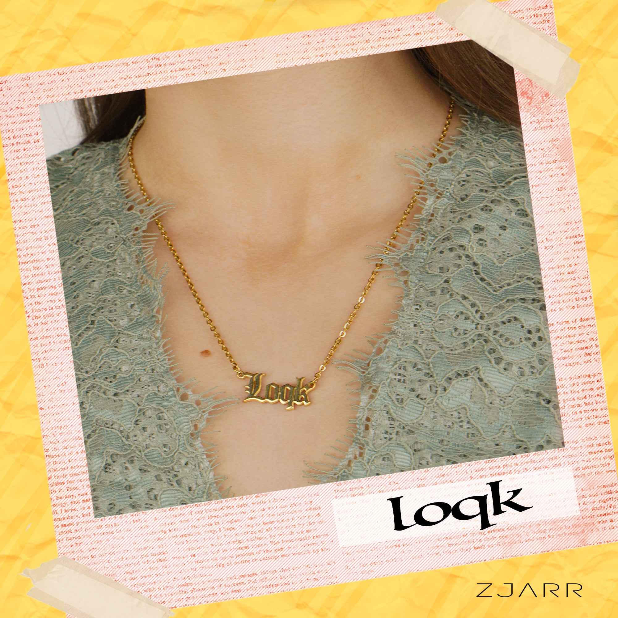 'Loqk' Albanian 18k Gold Plated Necklace
