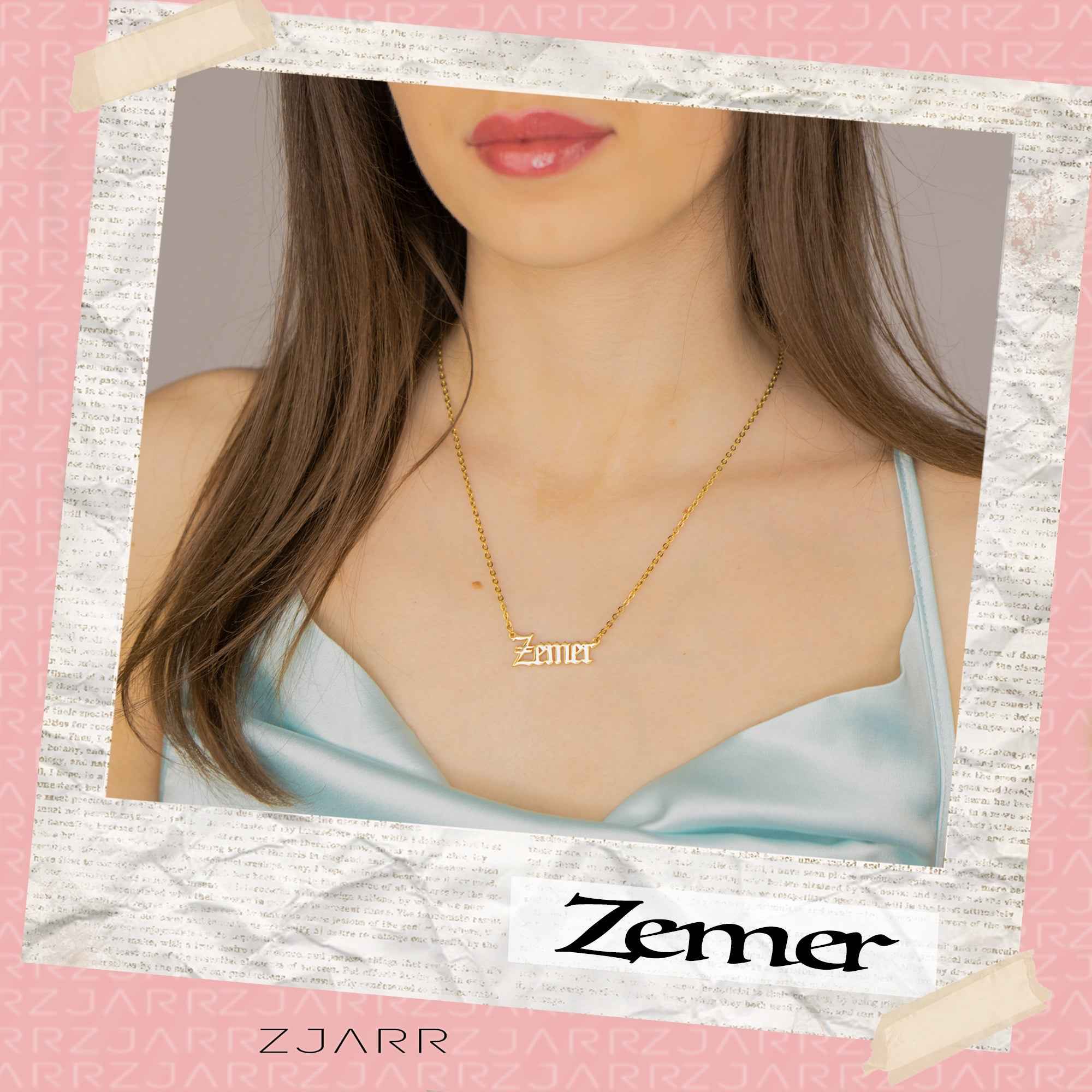 'Zemer' Albanian 18k Gold plated Necklace