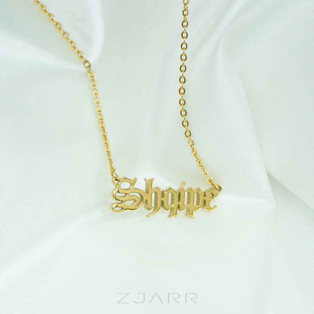 'SHQIPE' Albanian 18k Gold plated Necklace